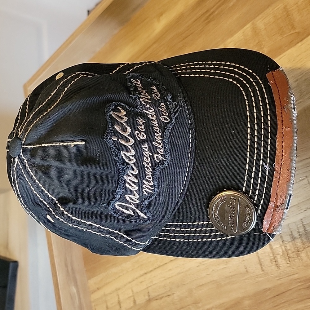 🍃 Jamaica distressed mens hat cap
